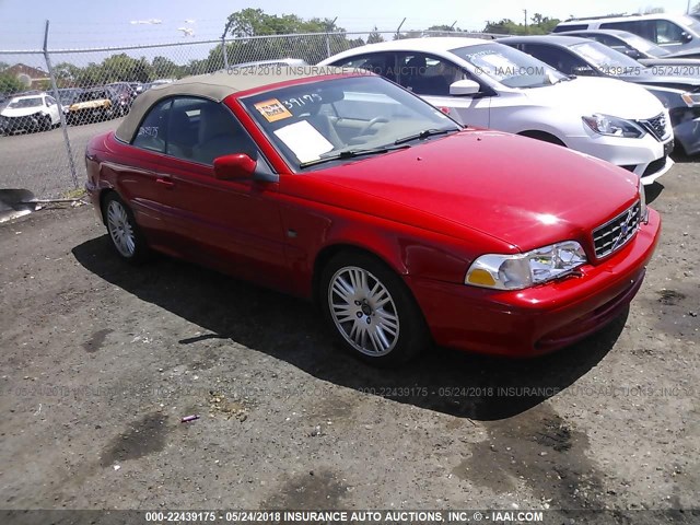 YV1NC62D34J041944 - 2004 VOLVO C70 HPT RED photo 1