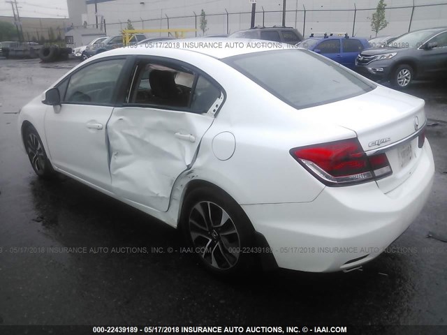 19XFB2F9XDE200080 - 2013 HONDA CIVIC EXL Ağ foto 3