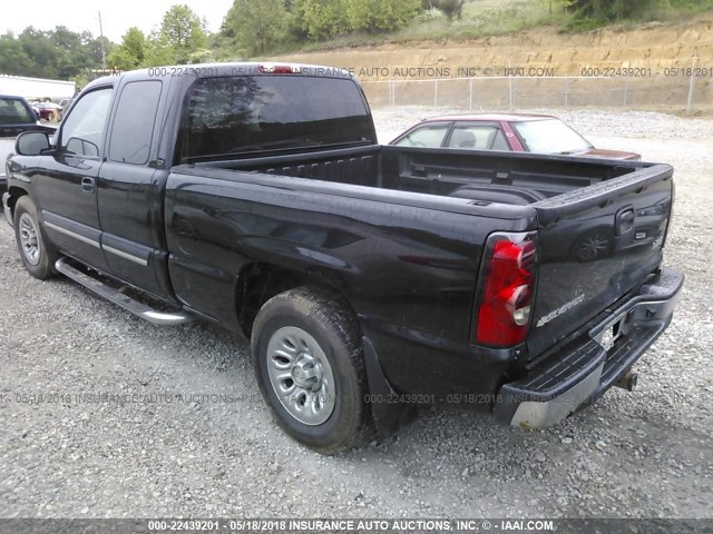 1GCEC19Z07Z166156 - 2007 CHEVROLET SILVERADO C1500 CLASSIC BLACK photo 3