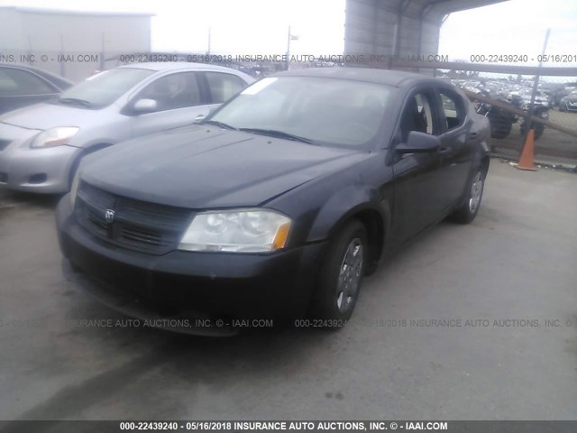 1B3LC46B99N569919 - 2009 DODGE AVENGER SE/SXT BLACK photo 2