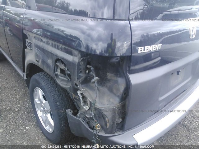 5J6YH28553L046766 - 2003 HONDA ELEMENT EX BLACK photo 6