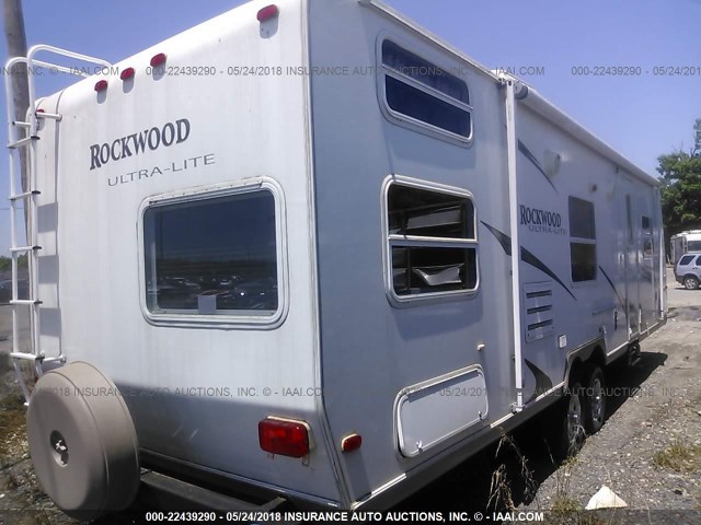 4X4TRLC278D098430 - 2008 FOREST RIVER ROCKWOOD LITE  WHITE photo 4