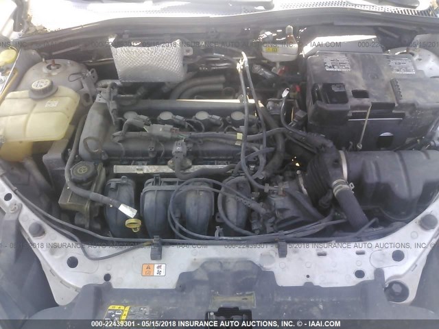 1FAHP34NX7W283199 - 2007 FORD FOCUS ZX4/S/SE/SES 银色 照片 10