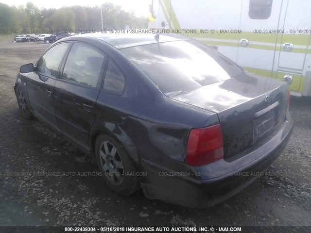 WVWPD63B0XE413312 - 1999 VOLKSWAGEN PASSAT GLX 黑色 照片 3