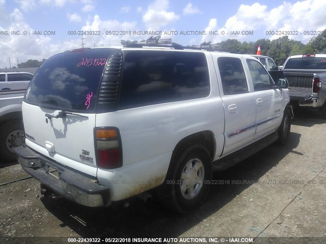 3GKEC16Z94G255325 - 2004 GMC YUKON XL C1500 WHITE photo 4