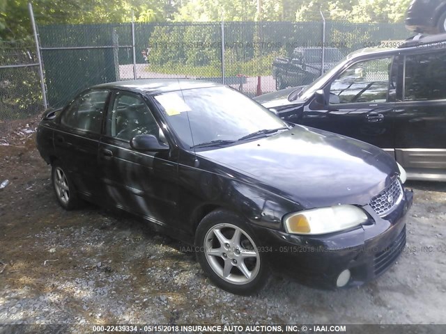 3N1BB51D61L115582 - 2001 NISSAN SENTRA SE BLACK photo 1