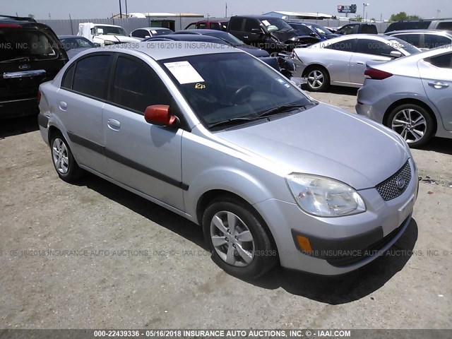 KNADE123886393414 - 2008 KIA RIO LX/SX SILVER photo 1