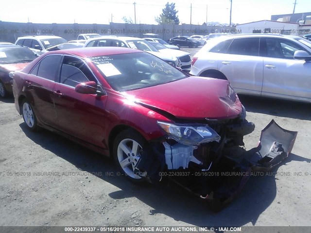 4T1BF1FK3CU543468 - 2012 TOYOTA CAMRY SE/LE/XLE RED photo 1