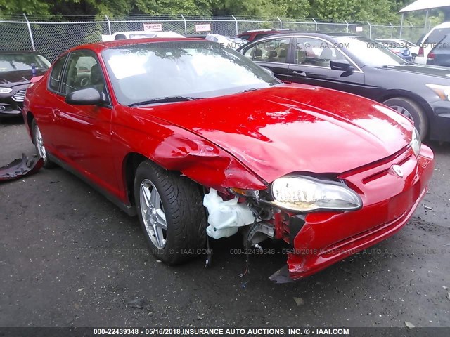 2G1WW12E059172199 - 2005 CHEVROLET MONTE CARLO LS RED photo 1