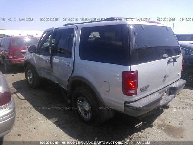 1FMPU16L4YLA44180 - 2000 FORD EXPEDITION XLT SILVER photo 3