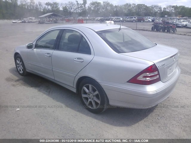 WDBRF92H07F903705 - 2007 MERCEDES-BENZ C 280 4MATIC SILVER photo 3