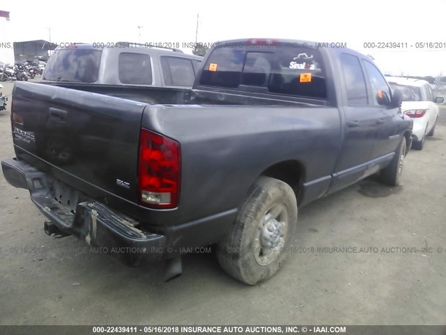 3D7KA28694G140386 - 2004 DODGE RAM 2500 ST/SLT 灰色 照片 4
