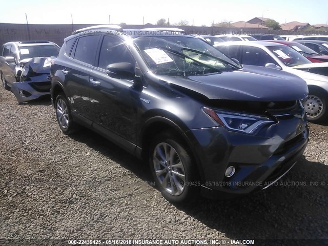 JTMDJREV1GD016900 - 2016 TOYOTA RAV4 HV LIMITED GRAY photo 1