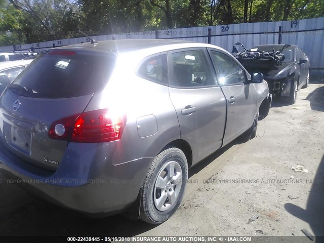 JN8AS58V69W169207 - 2009 NISSAN ROGUE S/SL GRAY photo 4