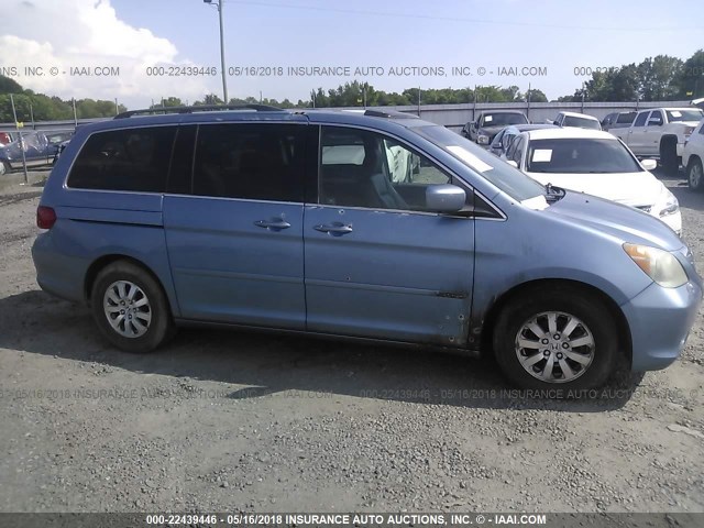 5FNRL38748B108538 - 2008 HONDA ODYSSEY EXL ლურჯი ფოტო 1