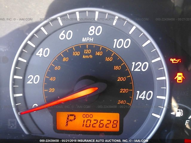 1NXBU4EE7AZ376256 - 2010 TOYOTA COROLLA S/LE/XLE ნაცრისფერი ფოტო 7