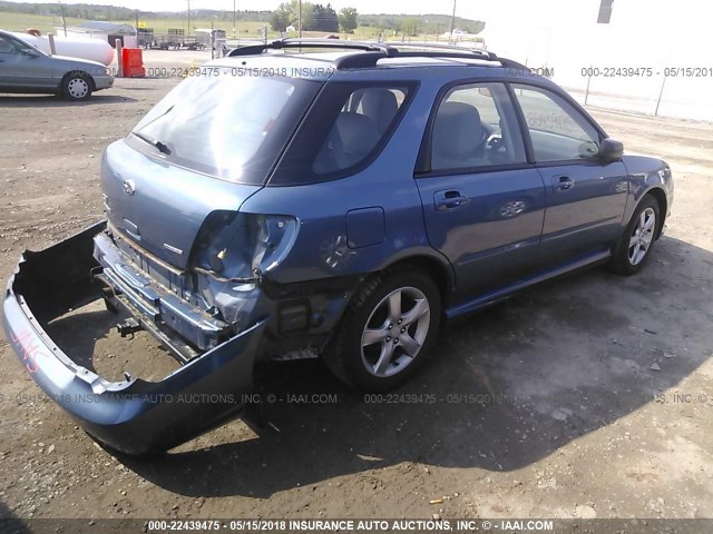 JF1GG61687H802507 - 2007 SUBARU IMPREZA 2.5I BLUE photo 4