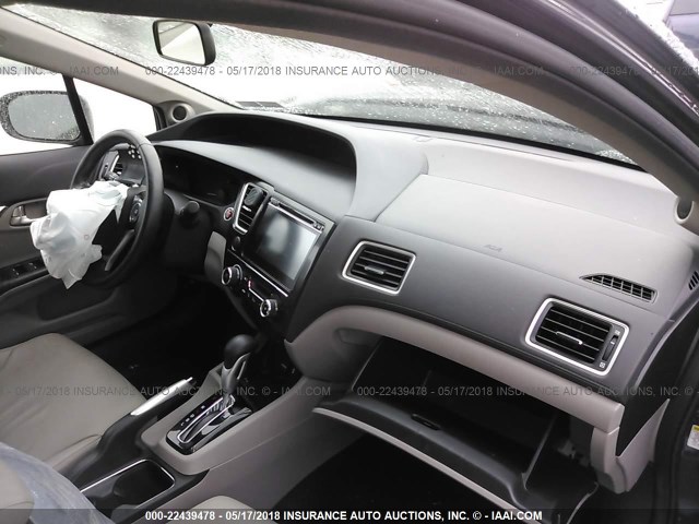 2HGFB2F92FH551185 - 2015 HONDA CIVIC EXL GRAY photo 5