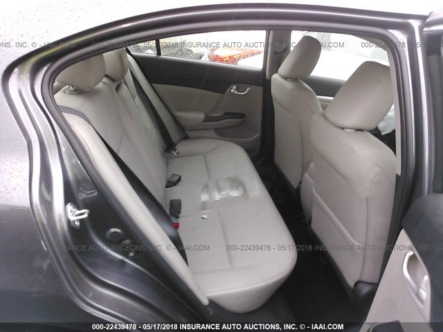 2HGFB2F92FH551185 - 2015 HONDA CIVIC EXL GRAY photo 8