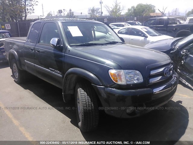 5TBBT44176S477551 - 2006 TOYOTA TUNDRA ACCESS CAB SR5 GREEN photo 1
