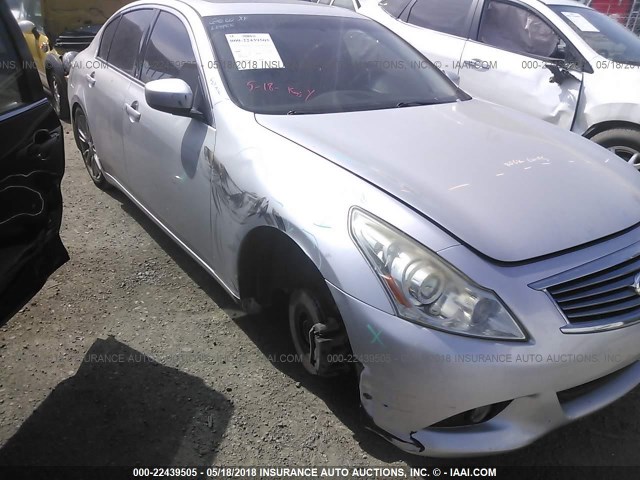 JN1CV6AP3AM400516 - 2010 INFINITI G37 SPORT SILVER photo 6