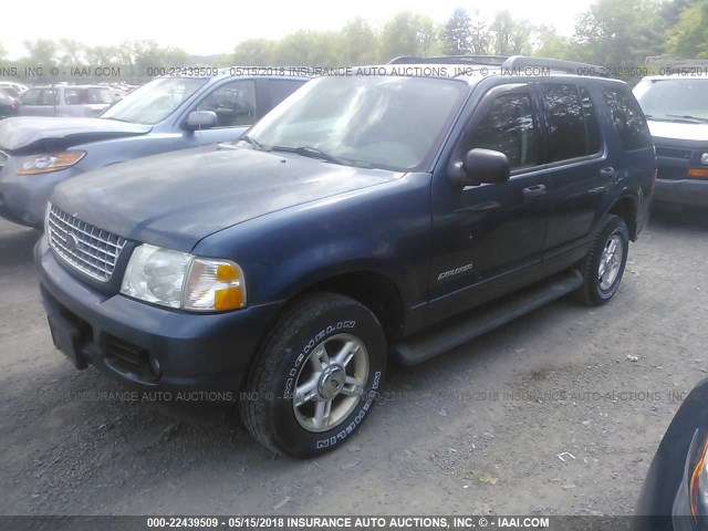 1FMZU73K45ZA10255 - 2005 FORD EXPLORER XLT/XLT SPORT/NBX BLUE photo 2