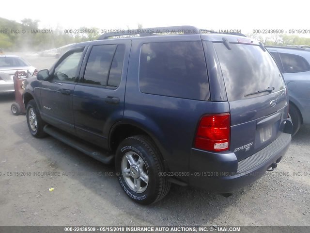 1FMZU73K45ZA10255 - 2005 FORD EXPLORER XLT/XLT SPORT/NBX BLUE photo 3