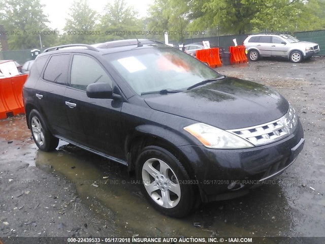 JN8AZ08W15W410205 - 2005 NISSAN MURANO SL/SE/S BLACK photo 1