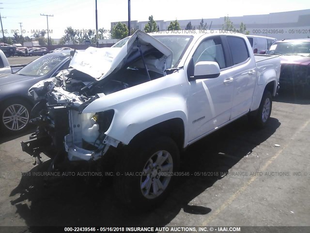 1GCGSCE36G1241790 - 2016 CHEVROLET COLORADO LT WHITE photo 2