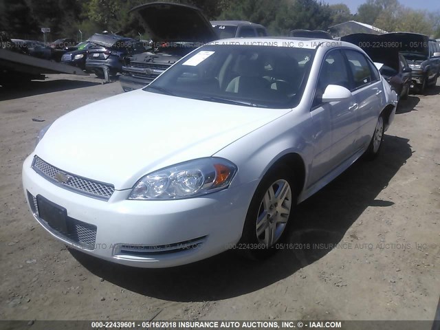 2G1WB5E35E1131921 - 2014 CHEVROLET IMPALA LIMITED LT WHITE photo 2