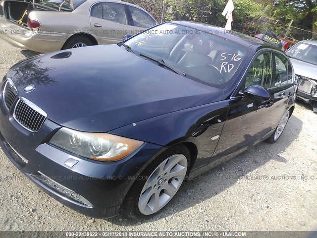 WBAVB33556AZ88336 - 2006 BMW 330 I BLACK photo 2