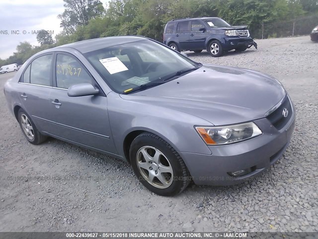 5NPEU46F66H145326 - 2006 HYUNDAI SONATA GLS/LX SILVER photo 1