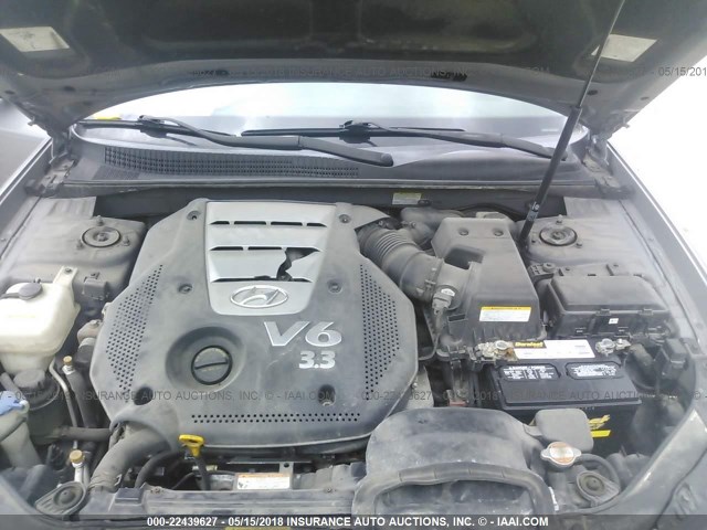 5NPEU46F66H145326 - 2006 HYUNDAI SONATA GLS/LX SILVER photo 10