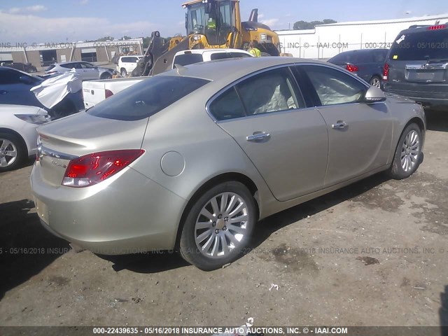 2G4GS5EV5D9186653 - 2013 BUICK REGAL PREMIUM BEIGE photo 4