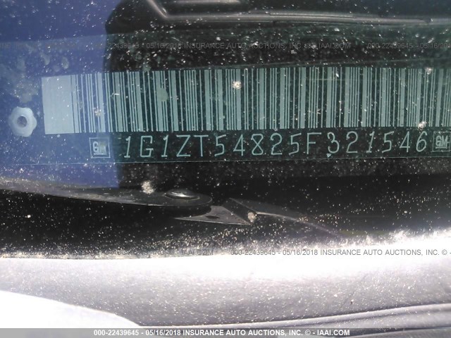 1G1ZT54825F321546 - 2005 CHEVROLET MALIBU LS 栗色 照片 9