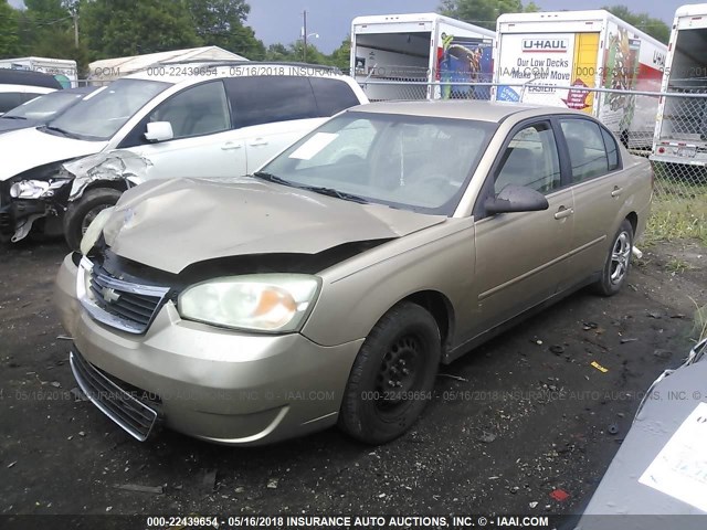 1G1ZS58F87F199452 - 2007 CHEVROLET MALIBU LS GOLD photo 2