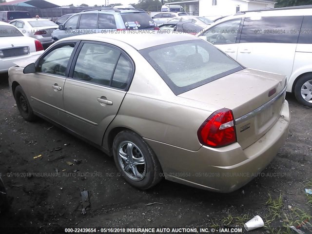 1G1ZS58F87F199452 - 2007 CHEVROLET MALIBU LS GOLD photo 3