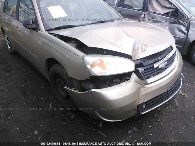 1G1ZS58F87F199452 - 2007 CHEVROLET MALIBU LS GOLD photo 6