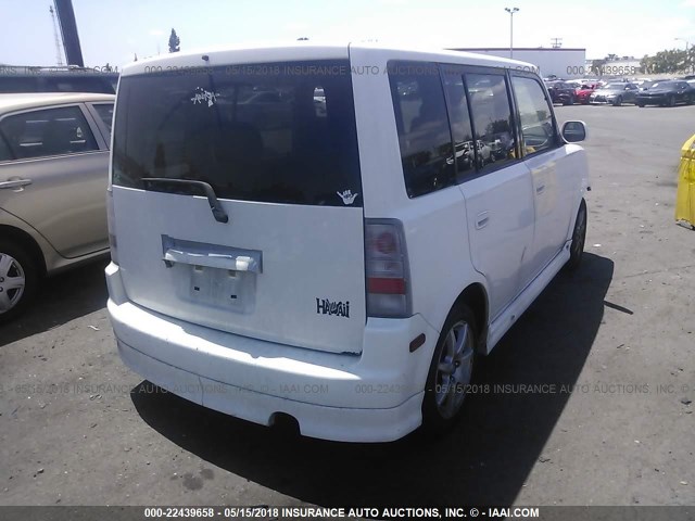 JTLKT324964050662 - 2006 TOYOTA SCION XB WHITE photo 4