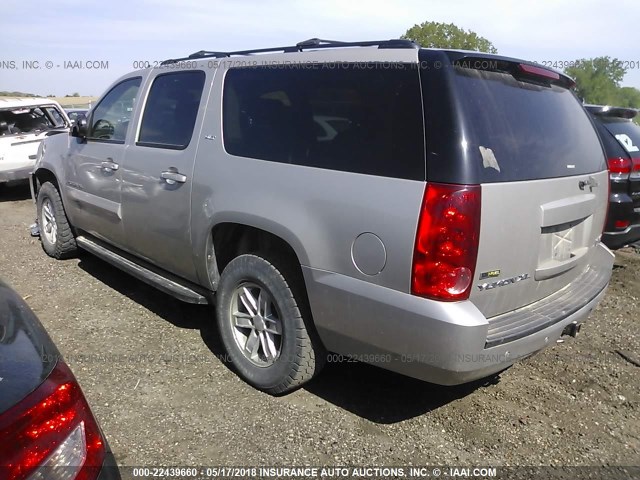 1GKFK16338R116753 - 2008 GMC YUKON XL K1500 GRAY photo 3