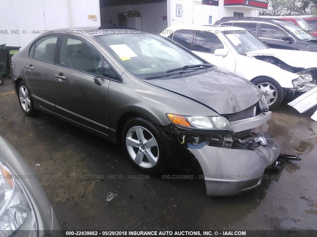 2HGFA16958H322175 - 2008 HONDA CIVIC EXL ვერცხლისფერი ფოტო 1