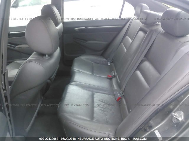 2HGFA16958H322175 - 2008 HONDA CIVIC EXL ვერცხლისფერი ფოტო 8