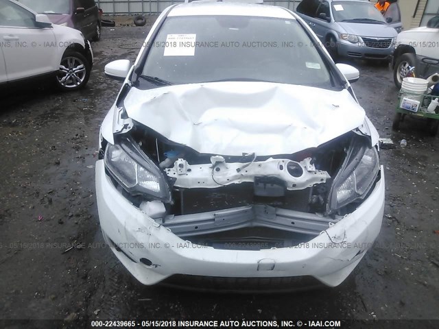 JHMGK5H54GX008625 - 2016 HONDA FIT LX WHITE photo 6