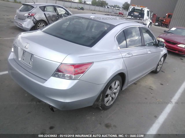 1HGCP268X9A001540 - 2009 HONDA ACCORD EXL SILVER photo 4