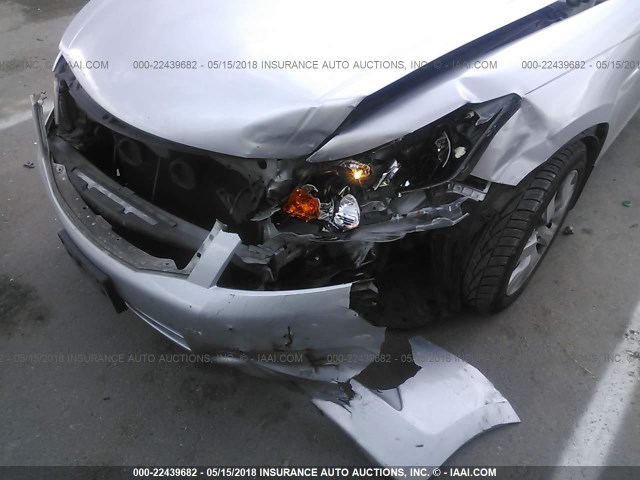 1HGCP268X9A001540 - 2009 HONDA ACCORD EXL SILVER photo 6