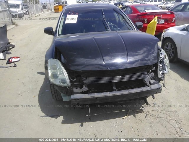 1N4BA41E16C831804 - 2006 NISSAN MAXIMA SE/SL BLACK photo 6