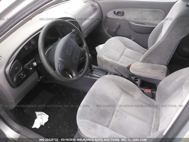 KNAFB121835257380 - 2003 KIA SPECTRA LS SILVER photo 5