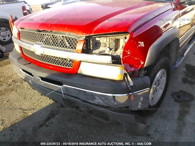 2GCEK13T141360545 - 2004 CHEVROLET SILVERADO K1500 RED photo 6