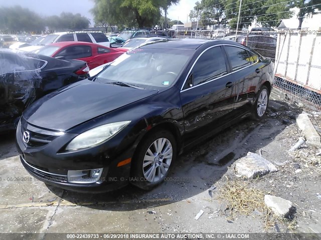 1YVHZ8CH1A5M48982 - 2010 MAZDA 6 I Czarny zdjęcie 2