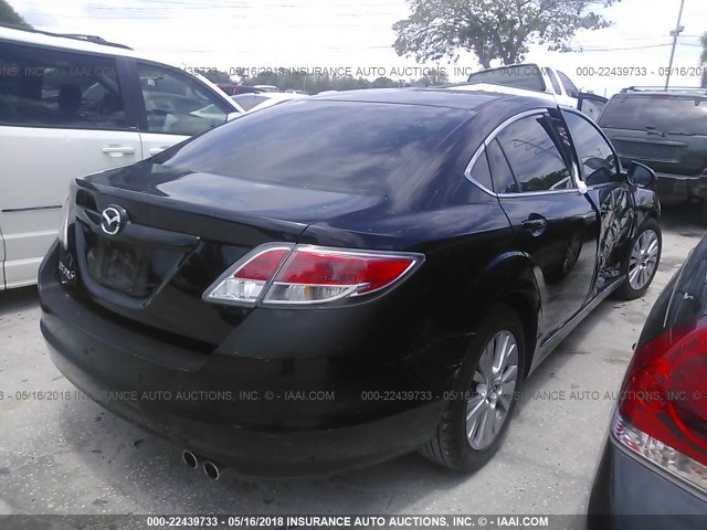 1YVHZ8CH1A5M48982 - 2010 MAZDA 6 I BLACK photo 4